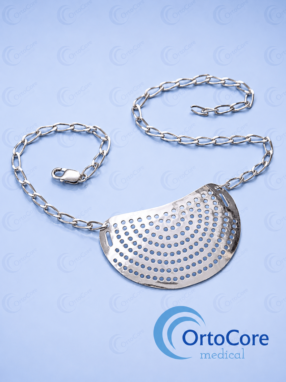 Rejilla de Plata para Protección de Traqueostomía 1 Rejilla de Plata para Protección de Traqueostomía